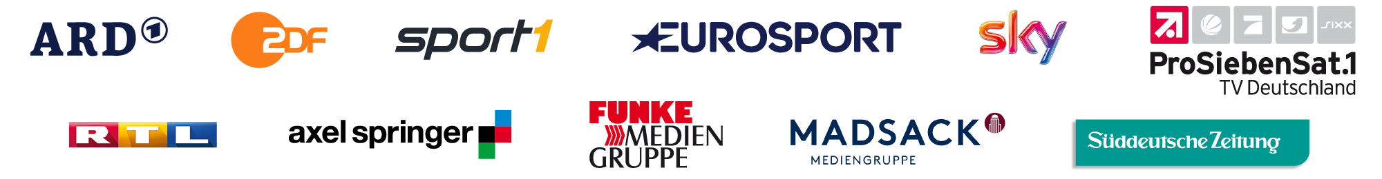 Our clients:<br />
90 per cent of all German media companies